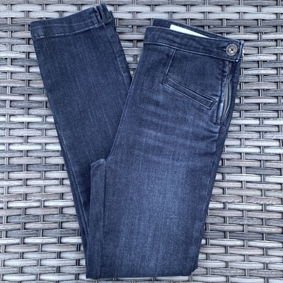 pilcro and The Letterpress by Anthropologie High-Rise Capri Denim Leggings - Picture 4 of 16